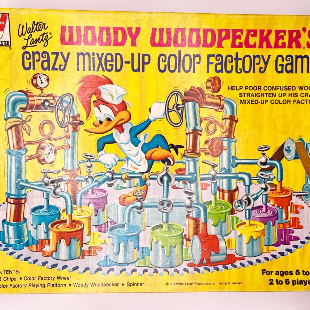 Vintage Woody Woodpecker Board Game - 1977